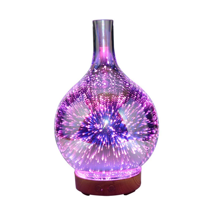 Aromaburst Aromdiffusor i 3D-glas med LED-färgskiftning 4