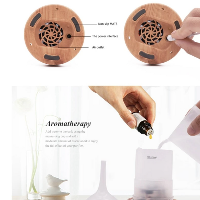 Aromaburst Aromdiffusor i 3D-glas med LED-färgskiftning 7