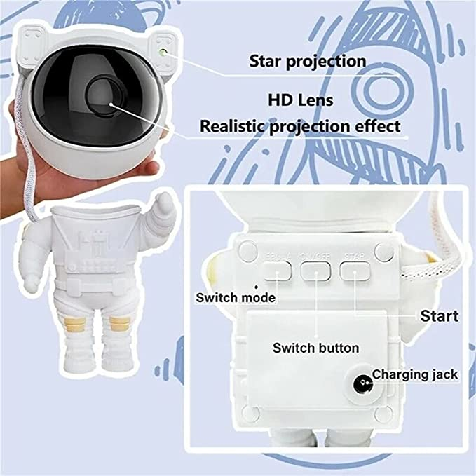 Astronautlampa med 360° Roterande Huvud 6