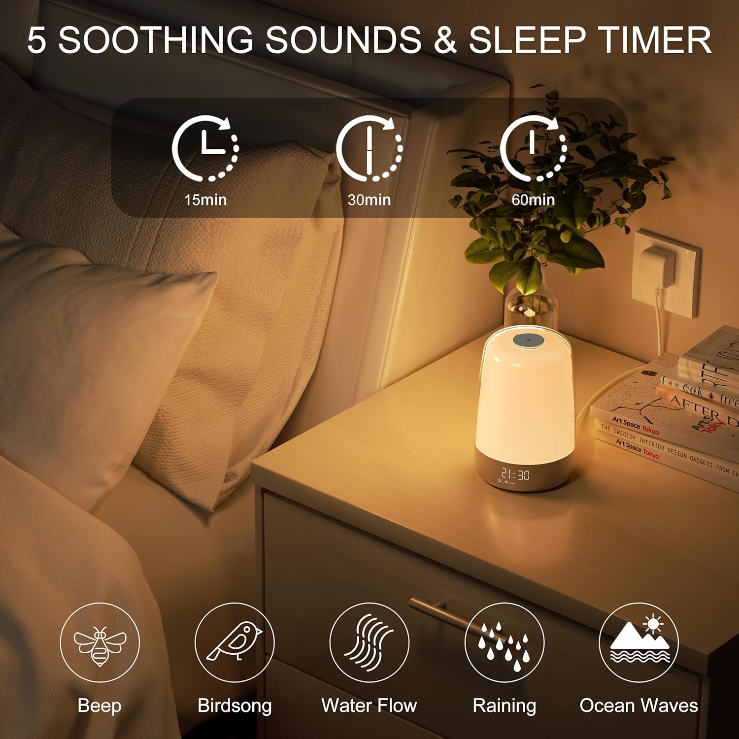 Aurora Wake-Up Light med Soluppgång och Solnedgång 3