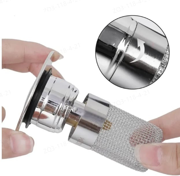 Avloppsfilter för Kök och Badrum med Hårfångare Effektiv Design 3