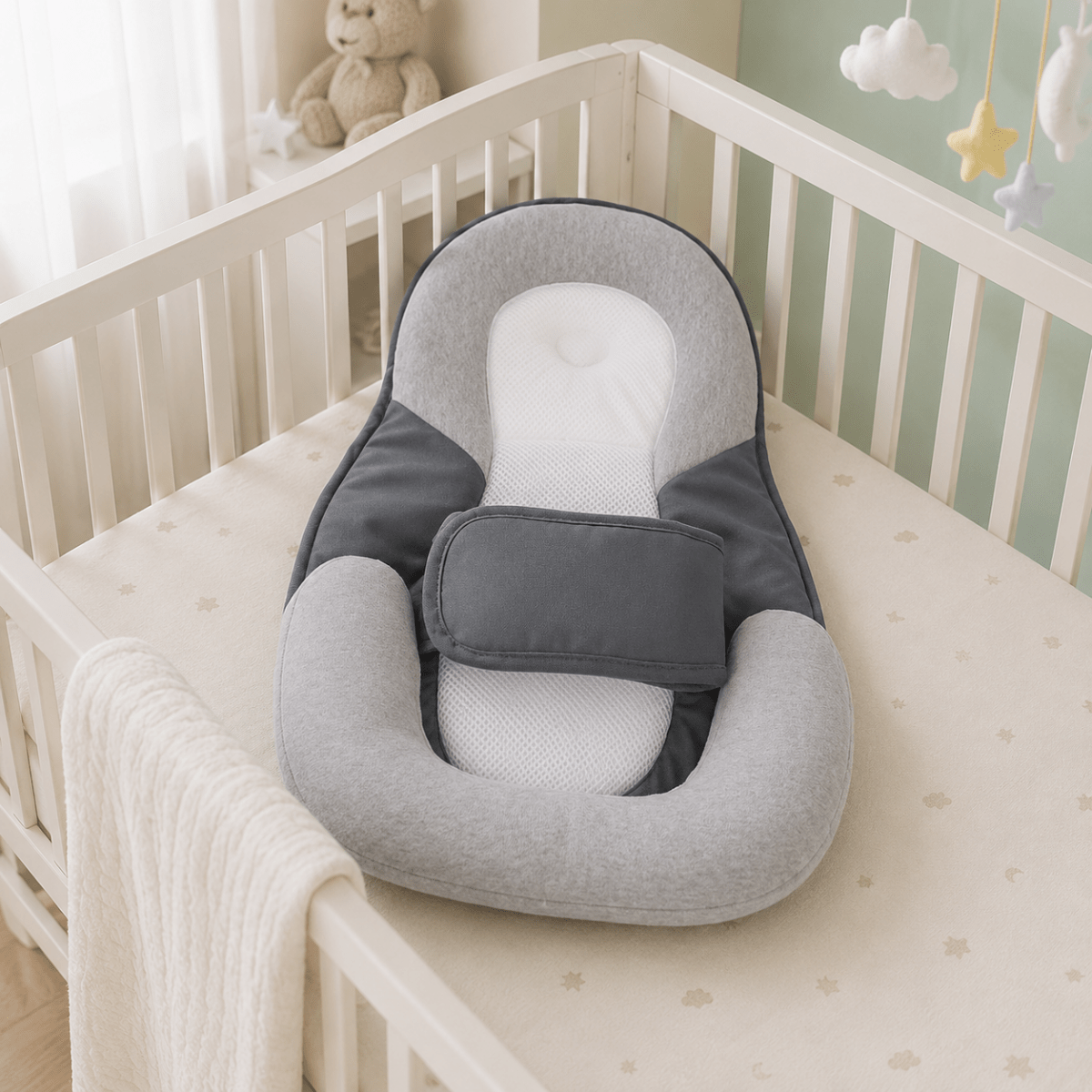 Babykudde Med Mjuk Lutning För Bekväm Vila 0