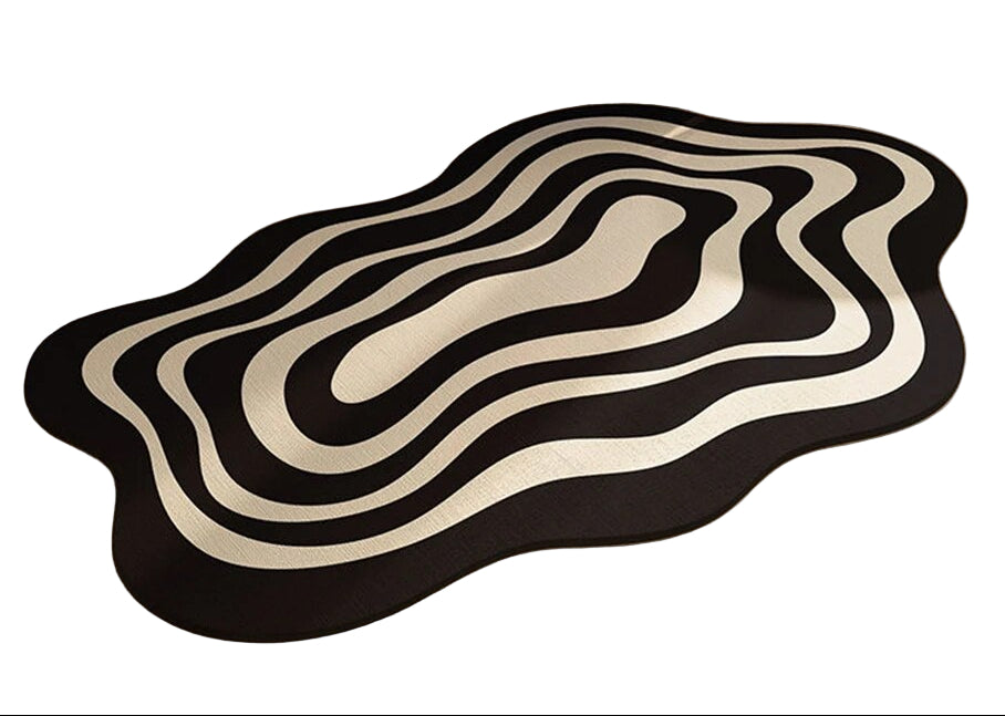 Badmatta med Oregelbunden Form för Badrum och Hall 0