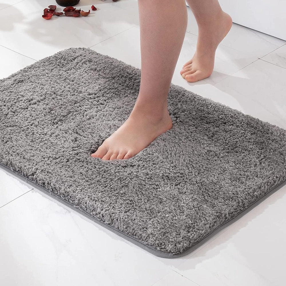 Badrumsmatta Fluffig med Mjuk Pälsstruktur 1