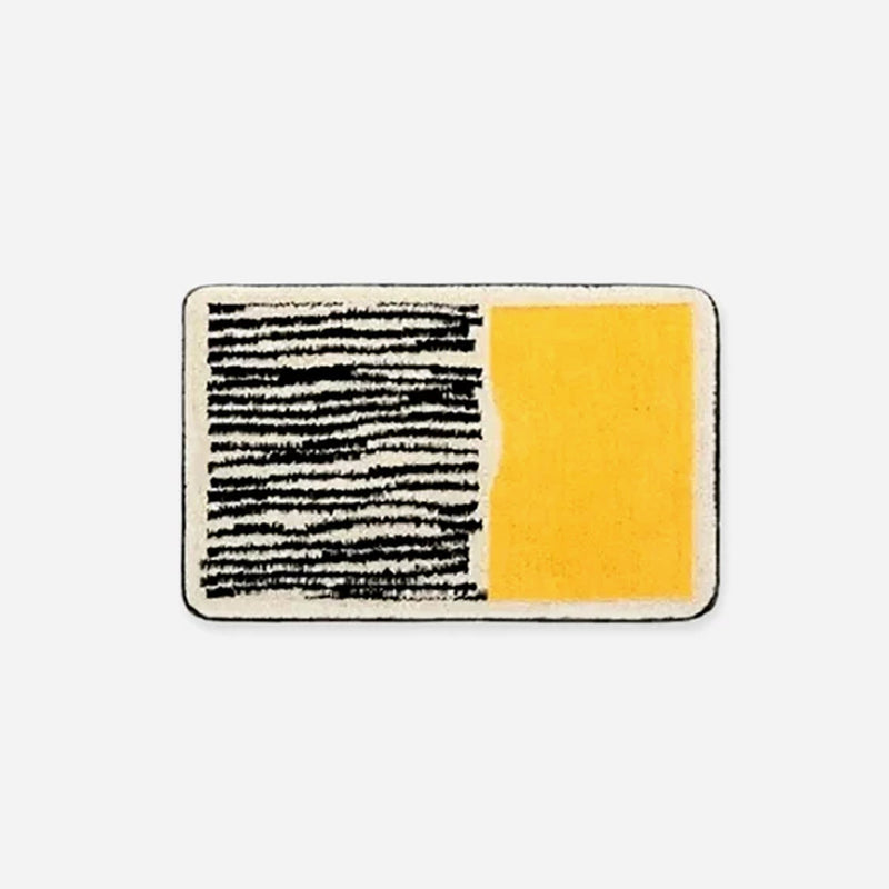 Badrumsmatta i Nordisk Stil med Abstrakt Design 9