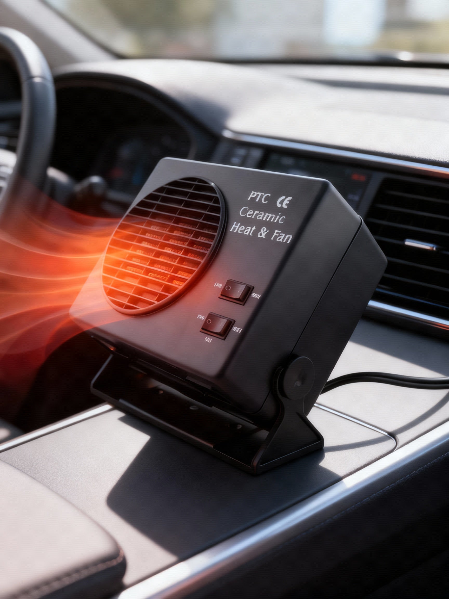 Bärbar Bilvärmare 12V Keramisk Fläkt 0