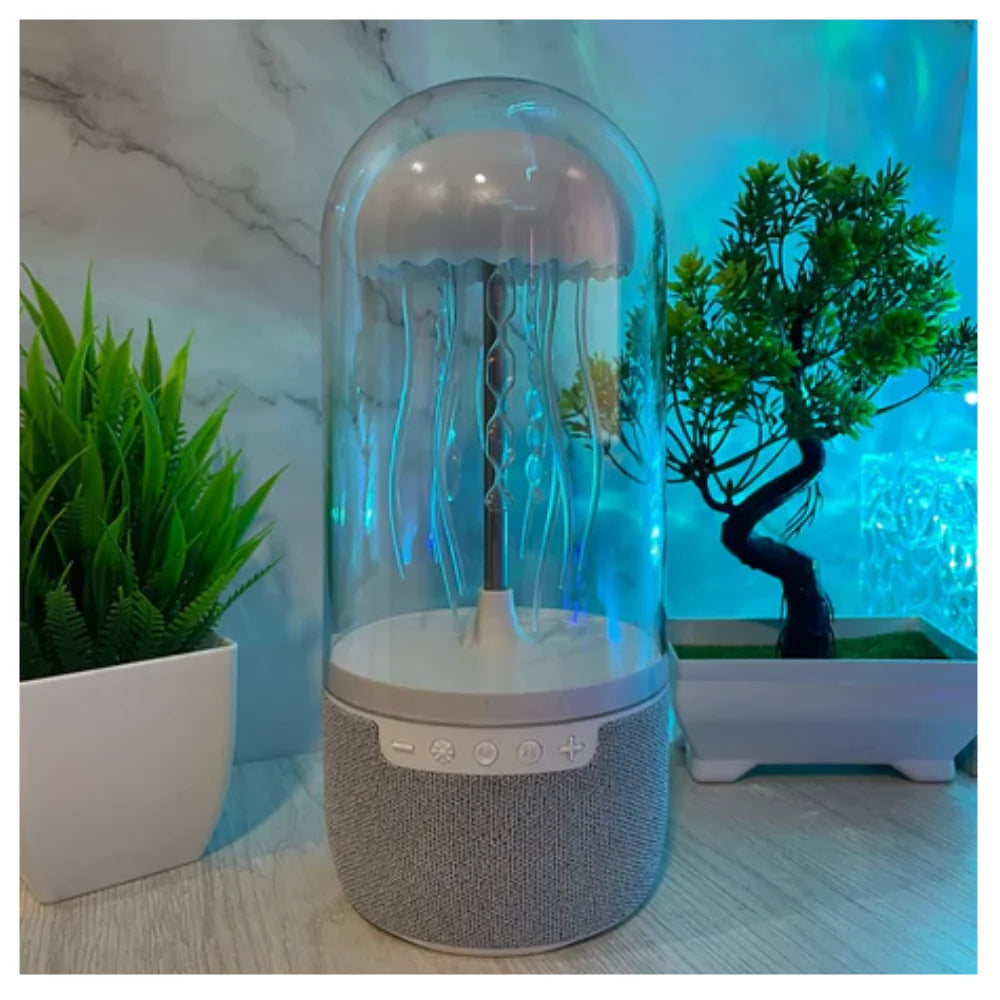 Bärbar Bluetooth Högtalare Jellyfish Med Neonljus För Fest Atmosfär 0