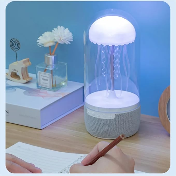 Bärbar Bluetooth Högtalare Jellyfish Med Neonljus För Fest Atmosfär 2