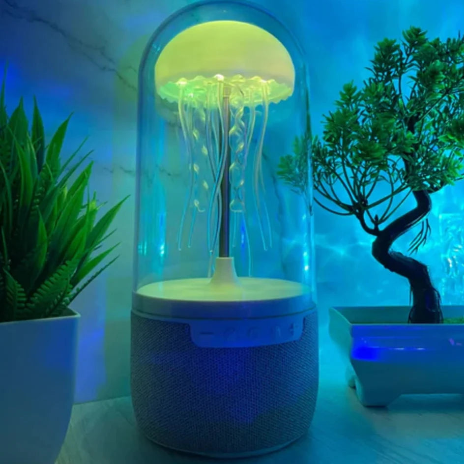 Bärbar Bluetooth Högtalare Jellyfish Med Neonljus För Fest Atmosfär 3