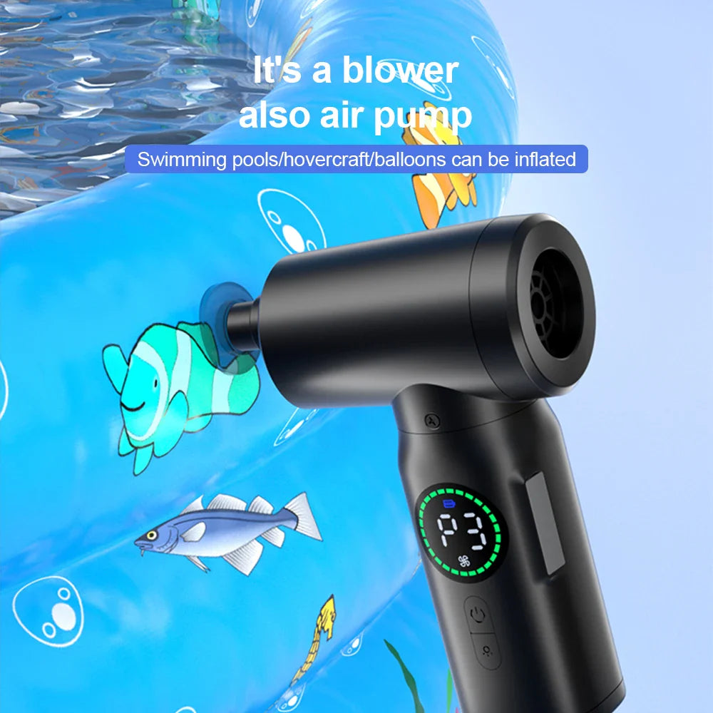 Bärbar Dammsugare och Fläkt med LED-ljus Kompakt Design 3