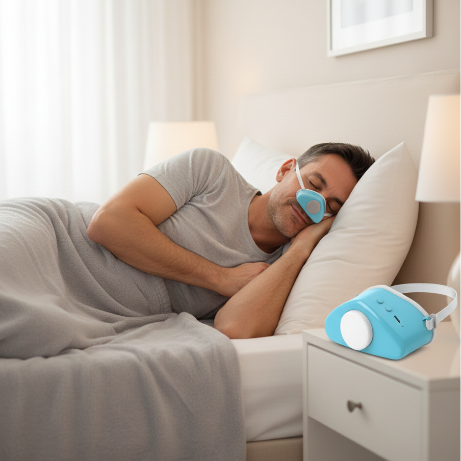 Bärbar Elektrisk Sömnmask Med Justerbar Rem 0