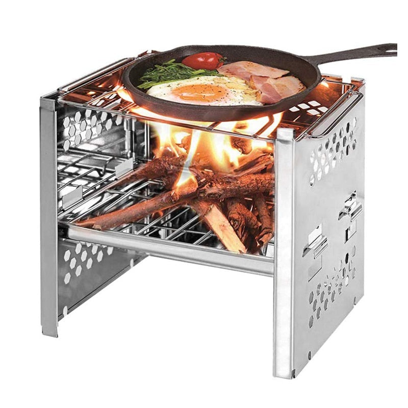 Bärbar Grill För Camping Och Bakgård, Portabel Grill Med Modern Design 0