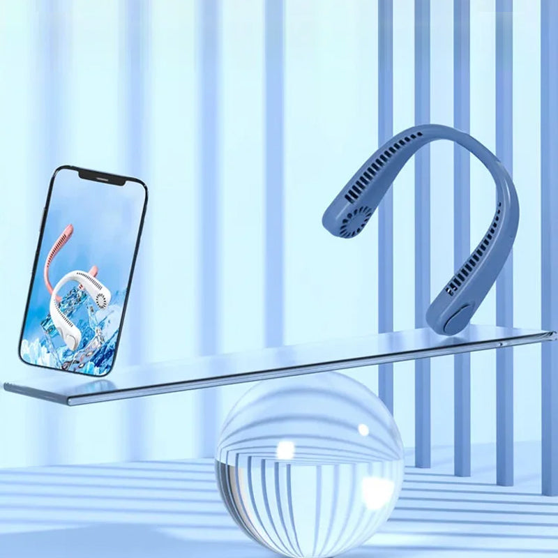 Bärbar Halsfläkt Handsfree För Sommarbruk 6