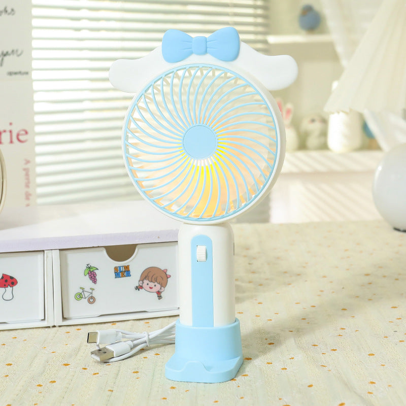 Bärbar Handfläkt med USB och LED-lampa 10