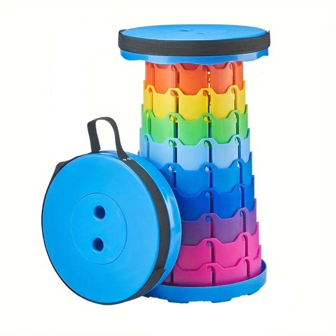 Bärbar Hopfällbar Pall För Utomhusbruk - Lätt och Stabil Design 0