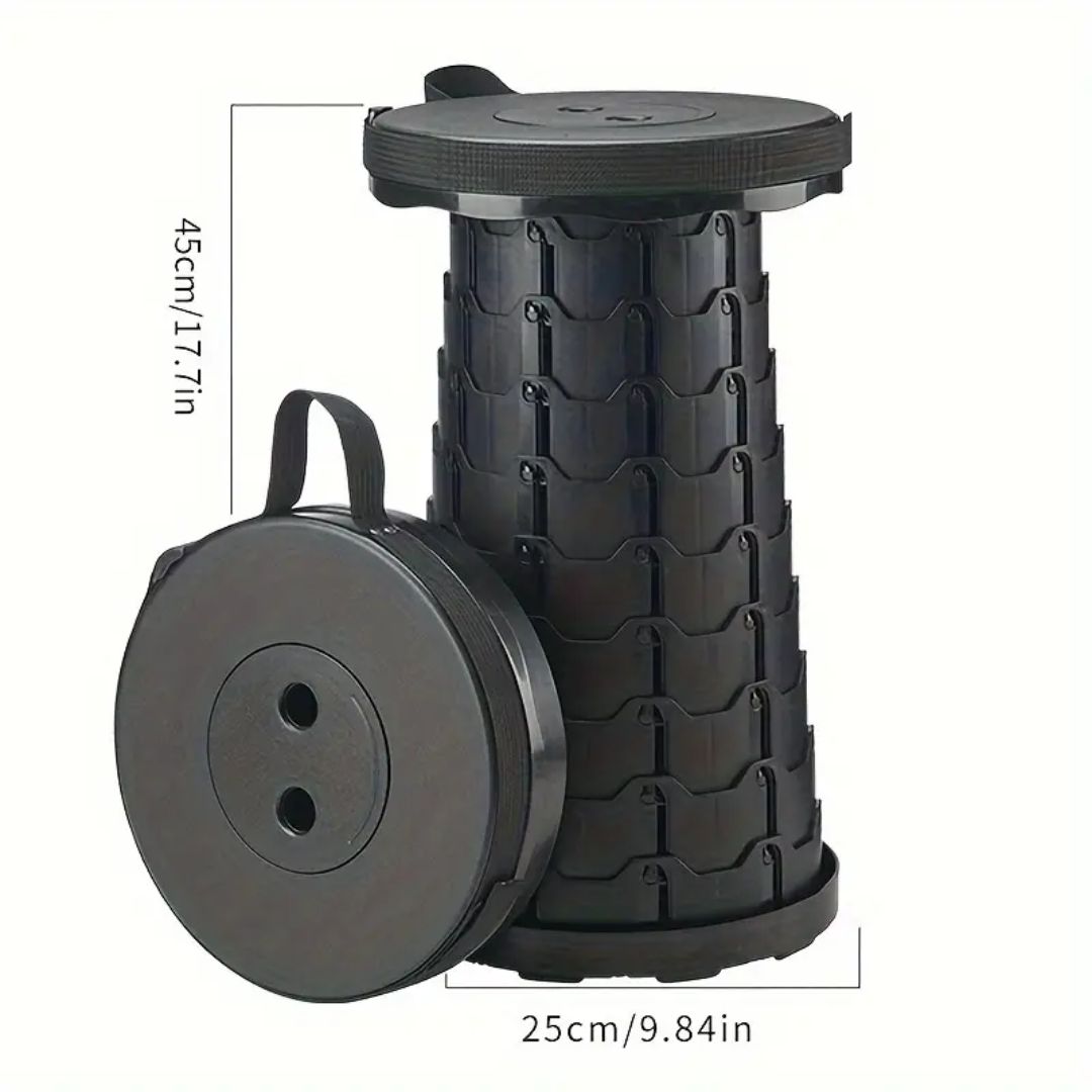 Bärbar Hopfällbar Pall För Utomhusbruk - Lätt och Stabil Design 10