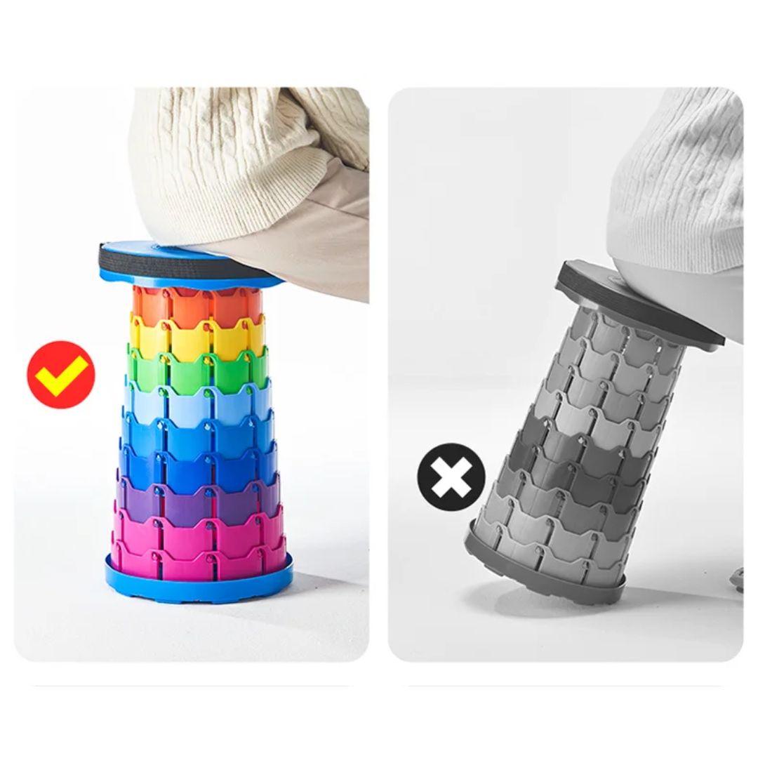 Bärbar Hopfällbar Pall För Utomhusbruk - Lätt och Stabil Design 4