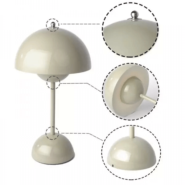 Bärbar LED Bordslampa Modern Design 8