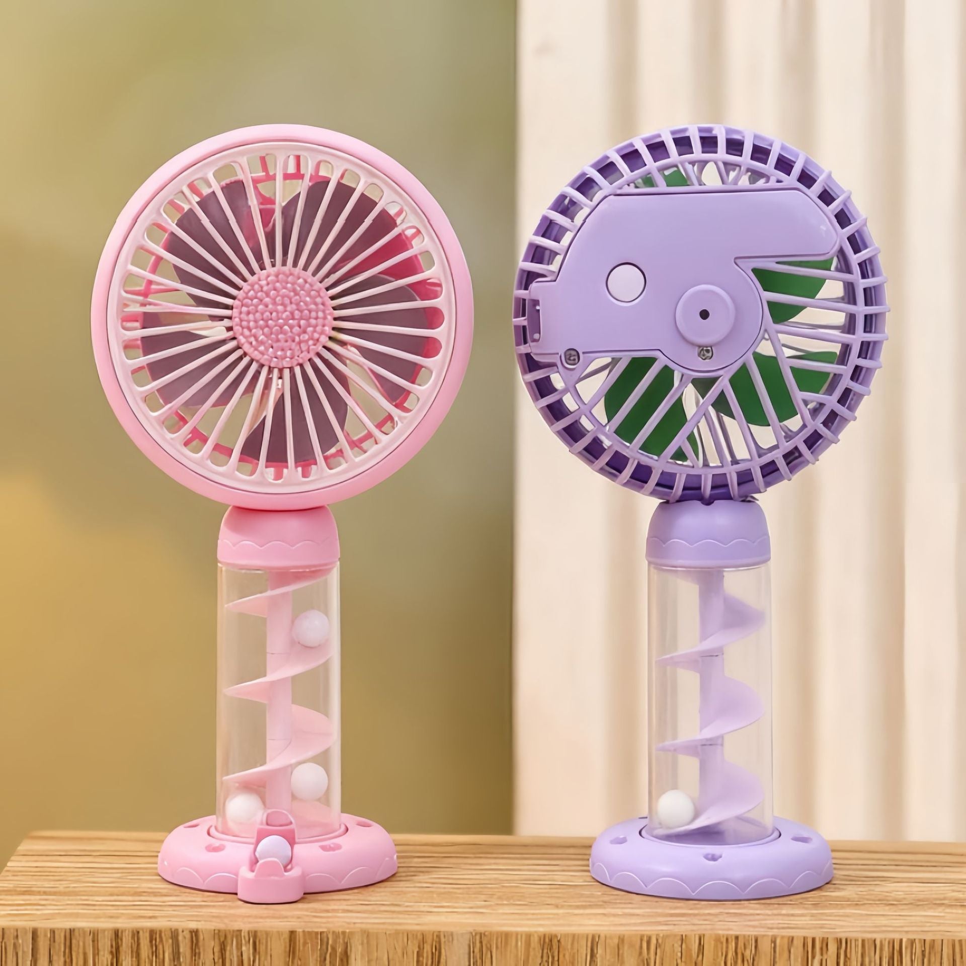 Bärbar Mini-USB-Fläkt Spiraldesign för Kvinnor 1