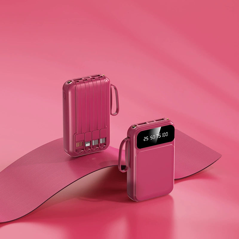 Bärbar Powerbank 20000mAh Med Flera Laddningsportar 0