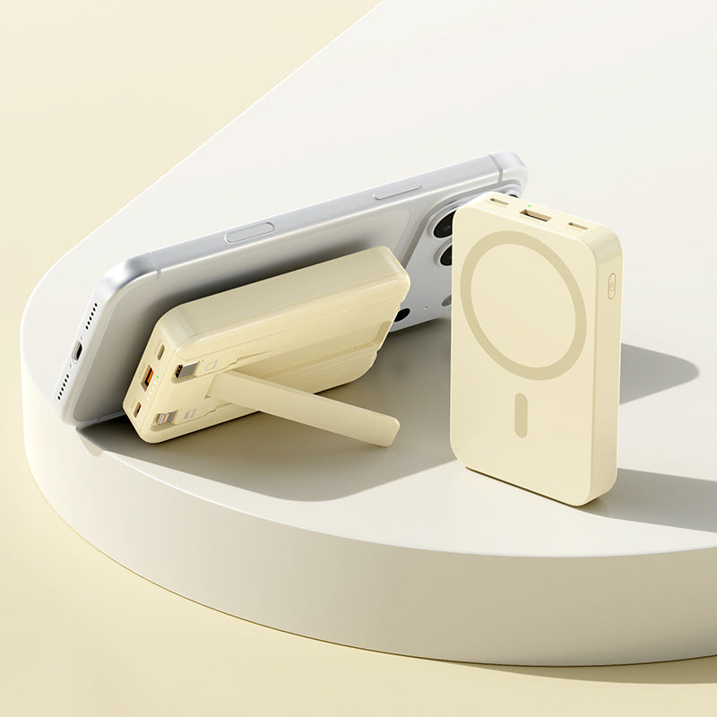 Bärbar Powerbank med Magnetisk Funktion och Integrerat Stativ 4