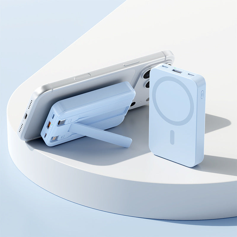 Bärbar Powerbank med Magnetisk Funktion och Integrerat Stativ 5
