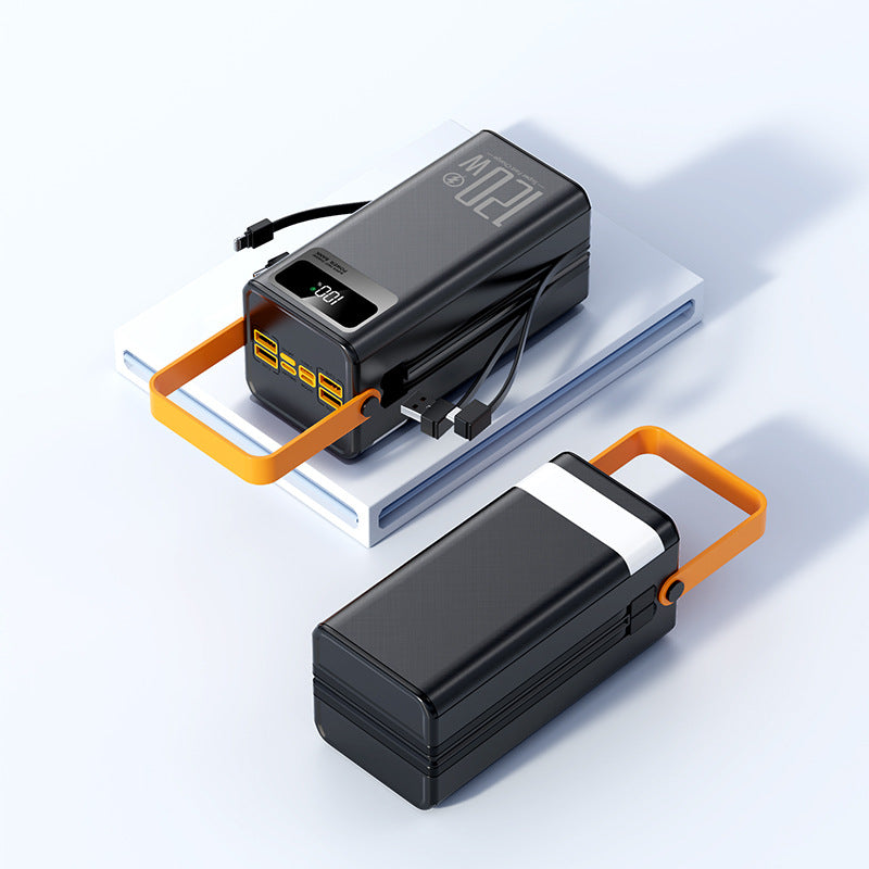 Bärbar Powerbank med USB-portar och LCD-skärm 2