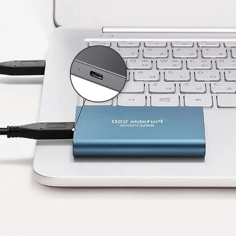 Bärbar SSD med Ultra Snabb USB 3.1 - 30 TB Lagring 4