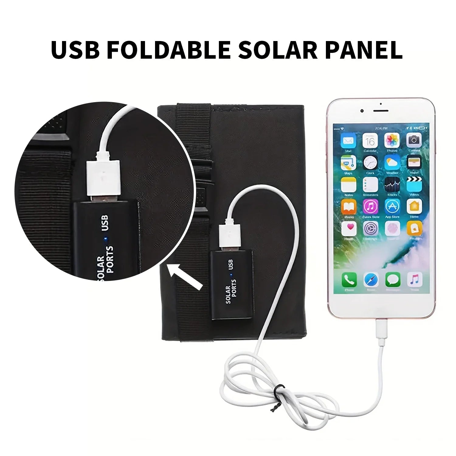Bärbar Solpanel 60W Vikbar 3