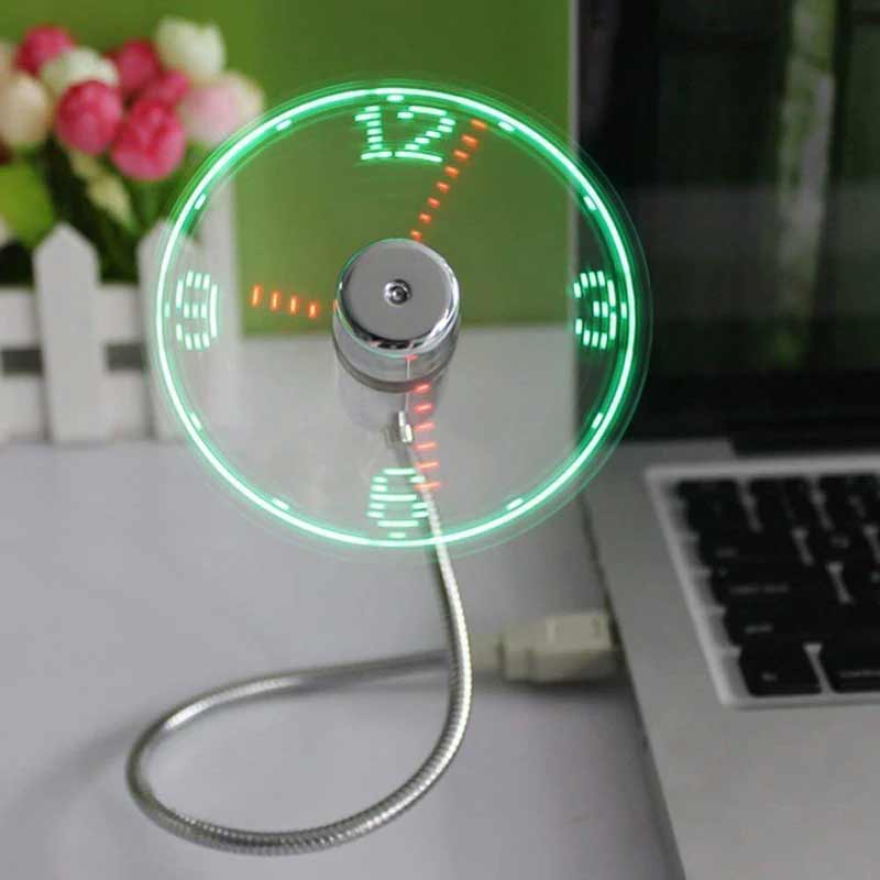Bärbar USB-fläkt med Programmerbar LED-display 0