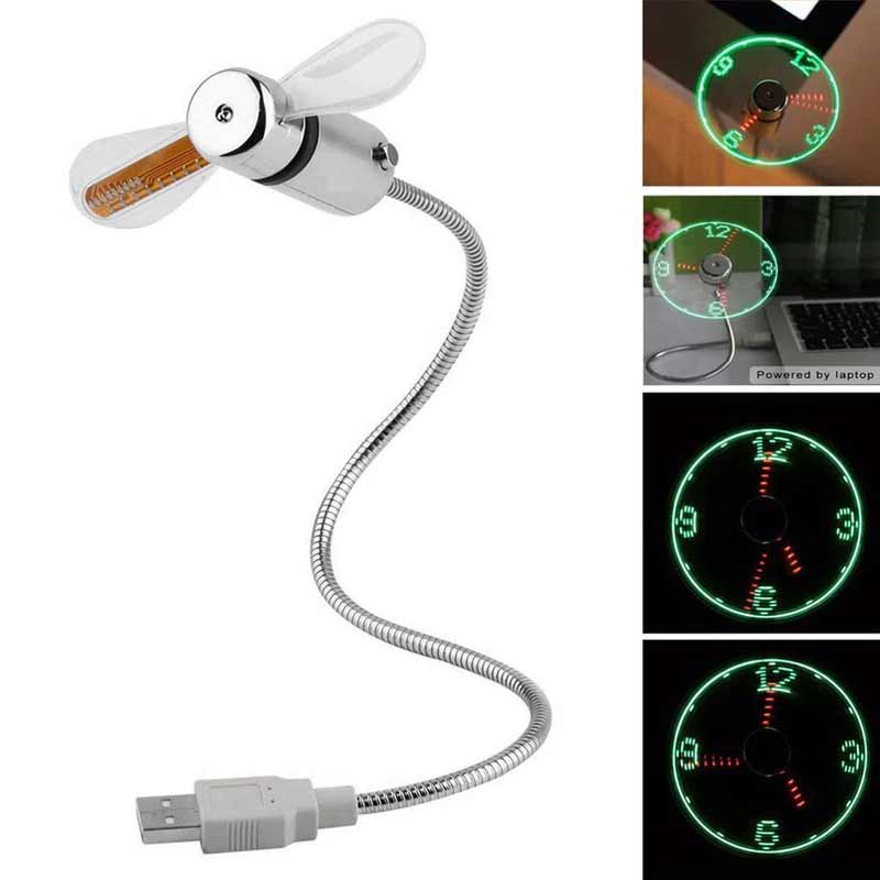 Bärbar USB-fläkt med Programmerbar LED-display 1