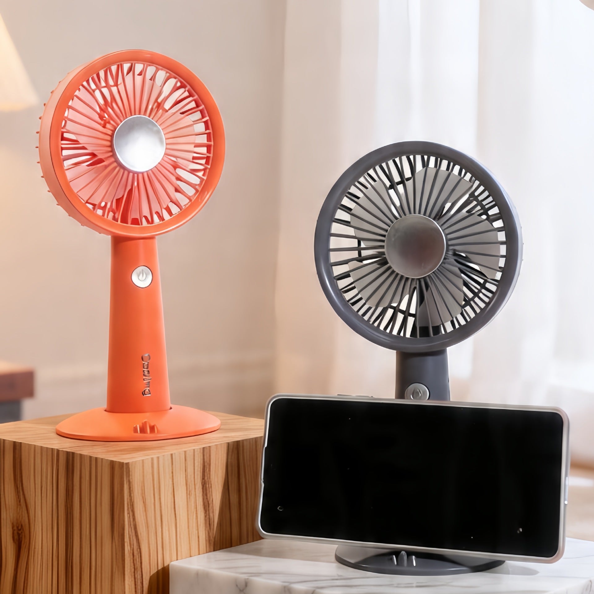 Bärbar USB Bordsfläkt Modern Design Kompakt och Kraftfull 1
