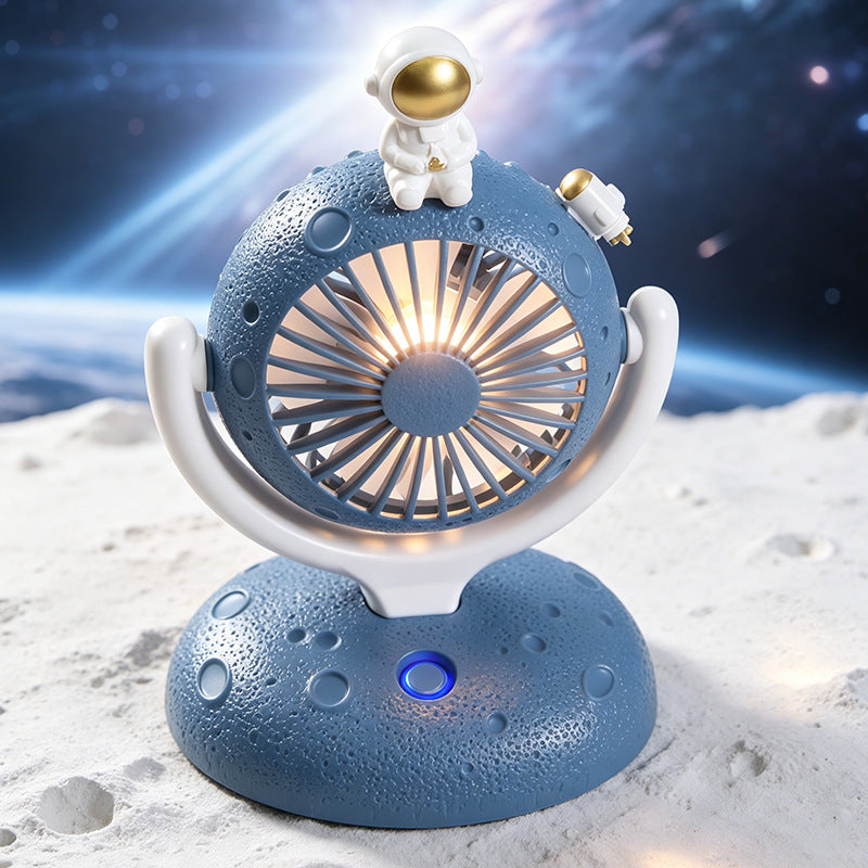 Bärbar USB Bordsfläkt med Kreativ Astronautdesign 3