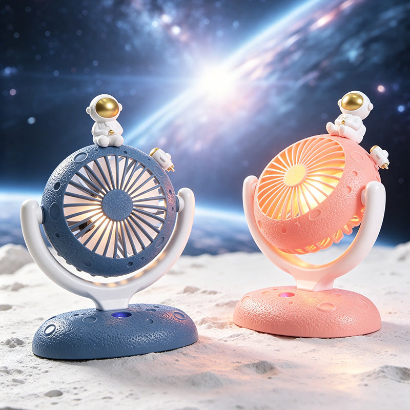 Bärbar USB Bordsfläkt med Kreativ Astronautdesign 4