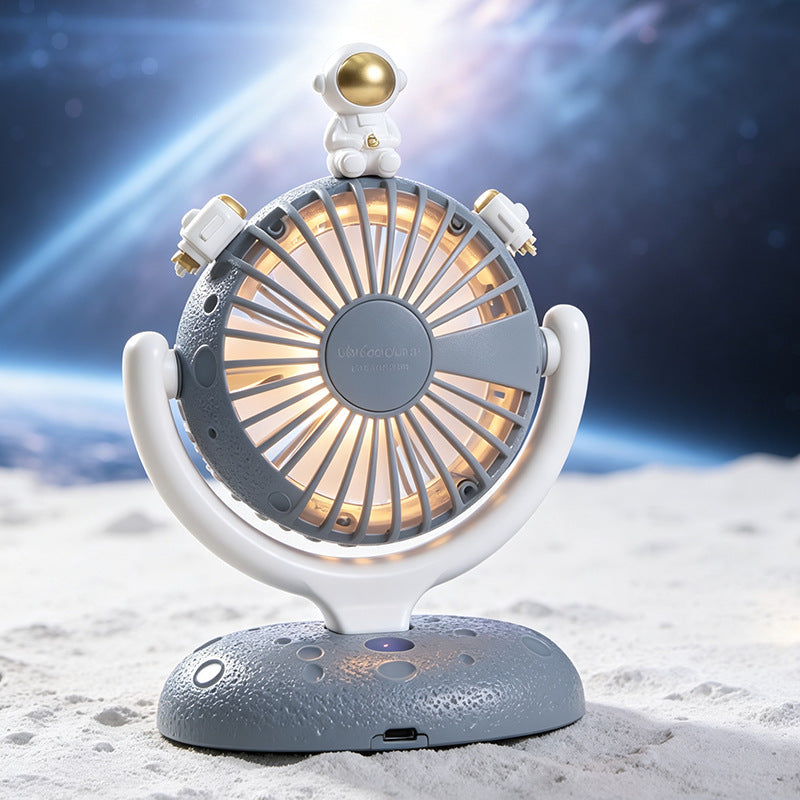 Bärbar USB Bordsfläkt med Kreativ Astronautdesign 5
