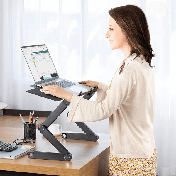 Bärbart Laptop Stativ Justerbart Med Stabil Bas 0