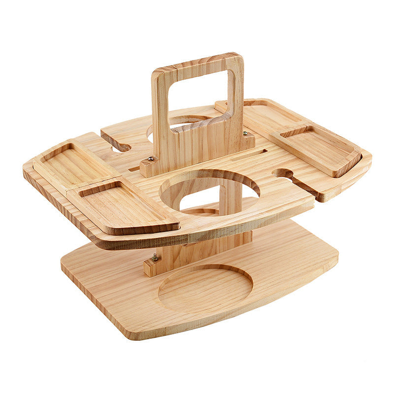 Bärbart Picknickbord För Utomhusbruk Fällbart Design 1