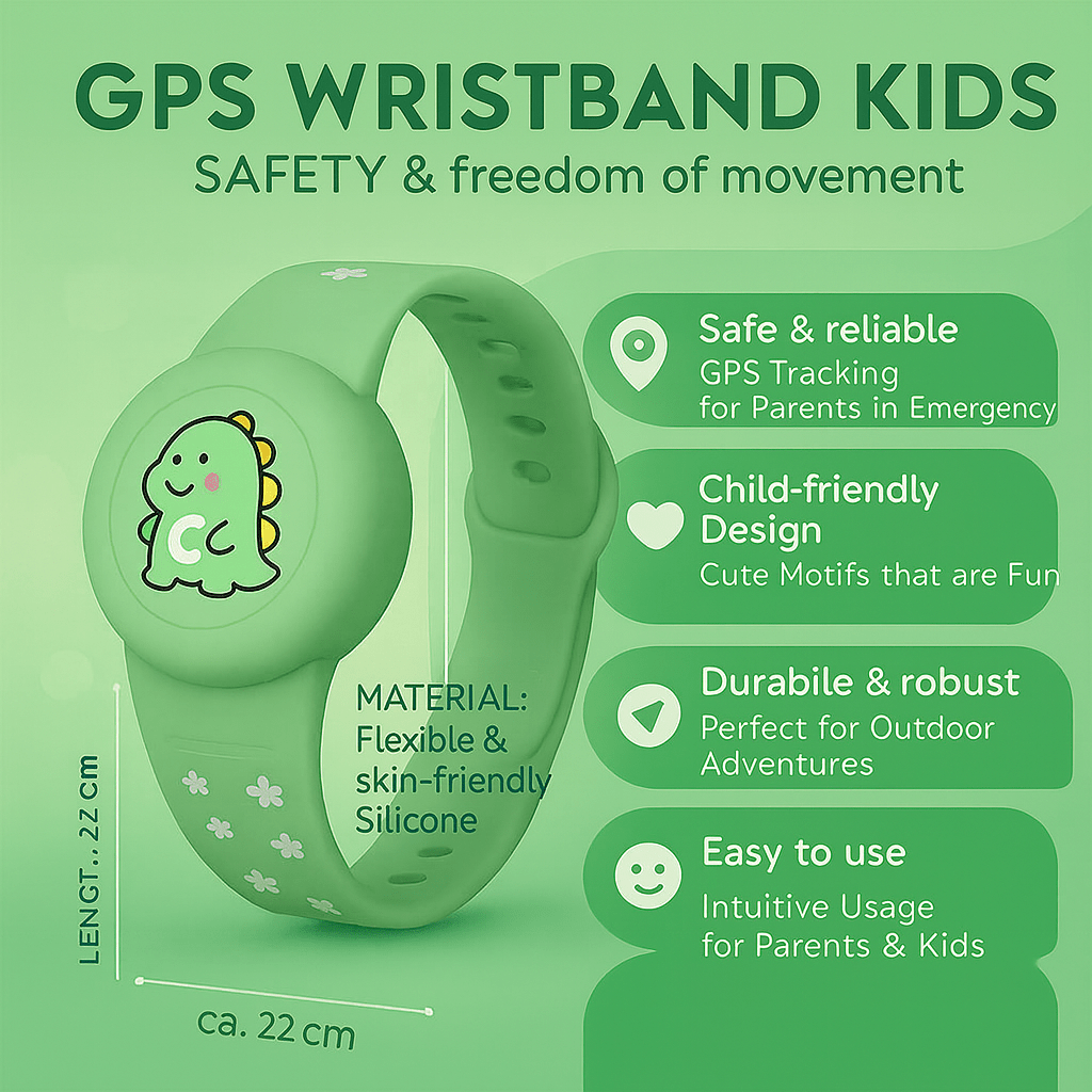 Barnens GPS-Armband Justerbart Med Färgglad Design 6