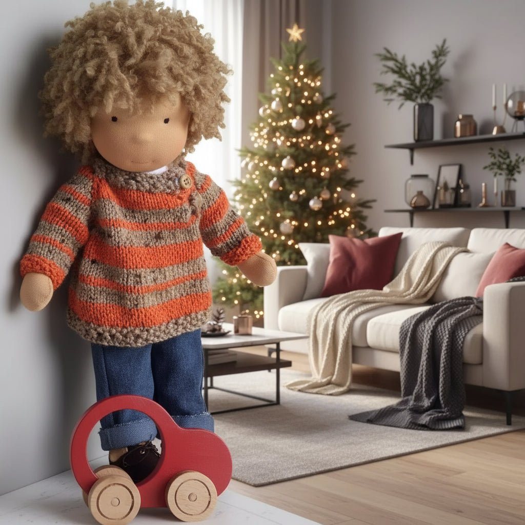 Barnens Handgjorda Waldorfdocka Mjuk och Mysig 3