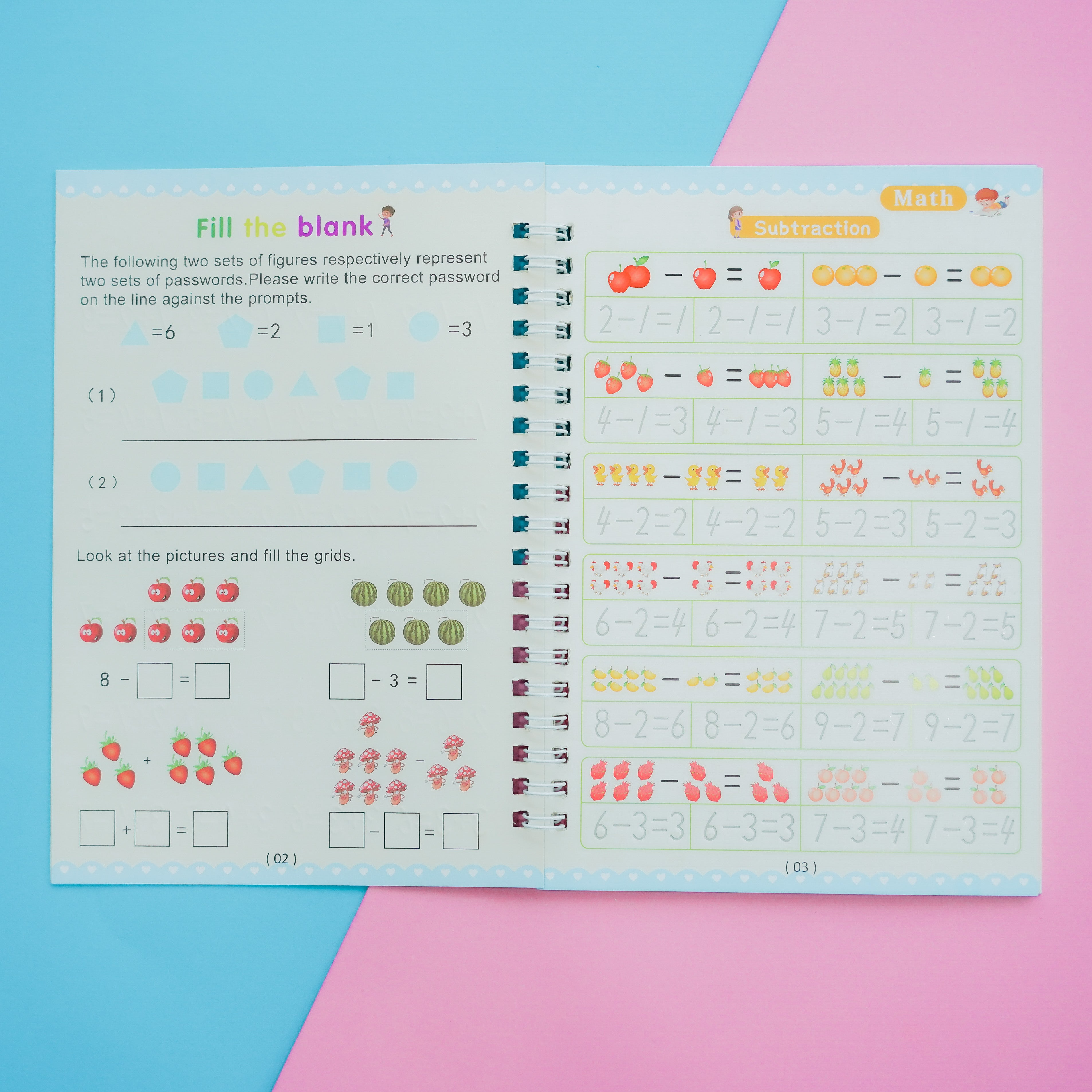 Barnens Inlärningsböcker för Skrivande och Matematik 5