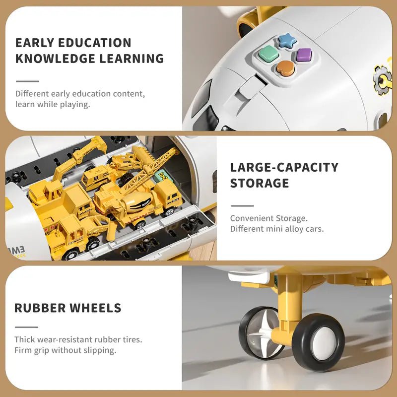 Barnens Interaktiva Flygplansleksak med Blinkande Ljus 4