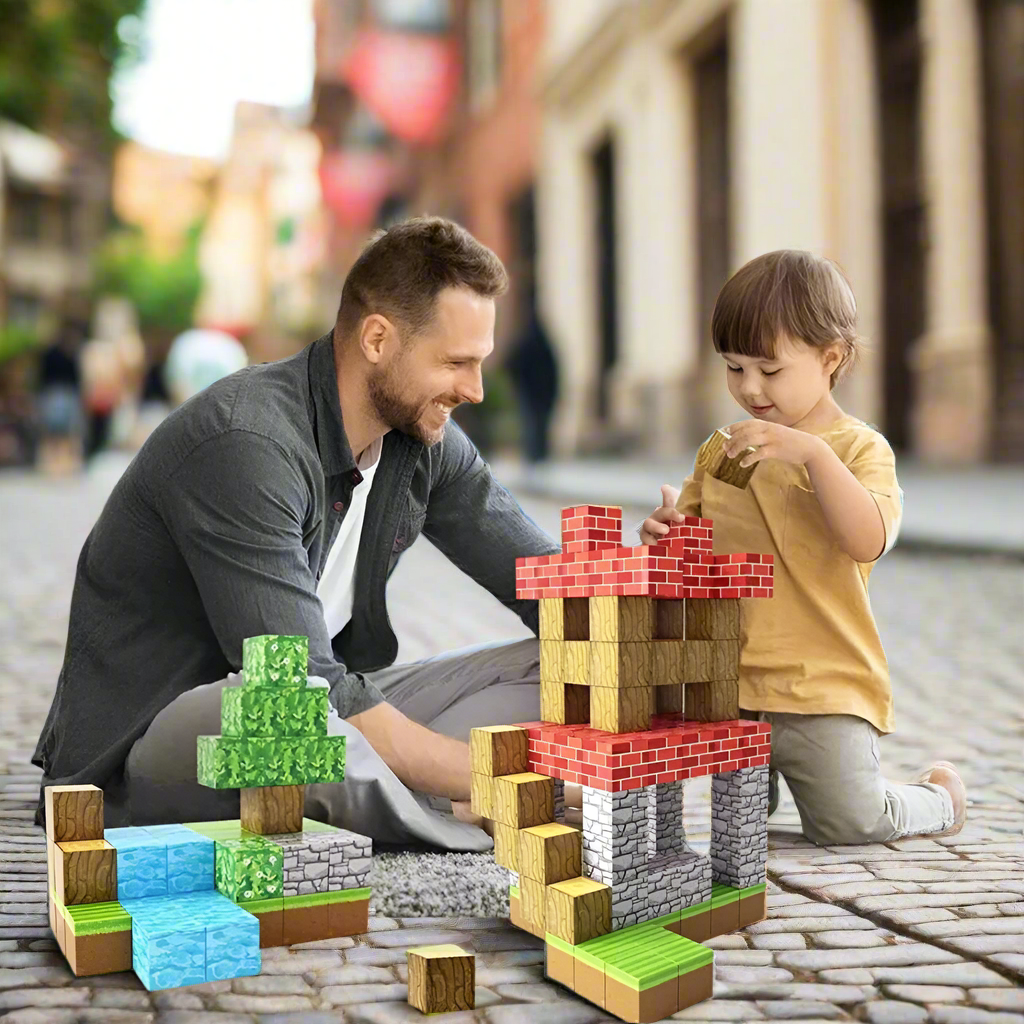 Barnens Magnetiska Byggklossar Set för Kreativ Lek och Lärande 0