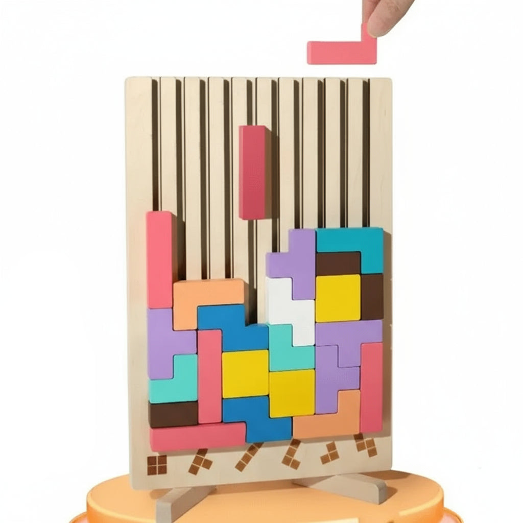 Barnens Stapelspel i Trä - Montessori Inspirerat 1