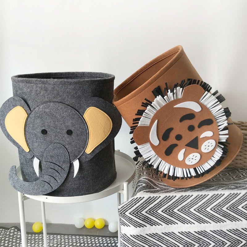 Barnens Tvättkorg Hopfällbar med Safari Djurmotiv 2