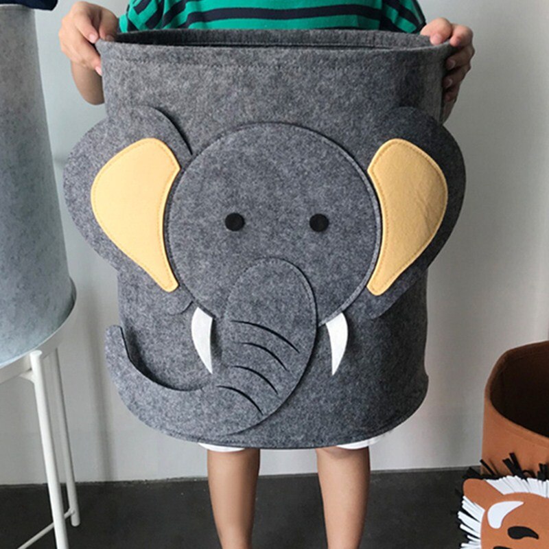 Barnens Tvättkorg Hopfällbar med Safari Djurmotiv 4