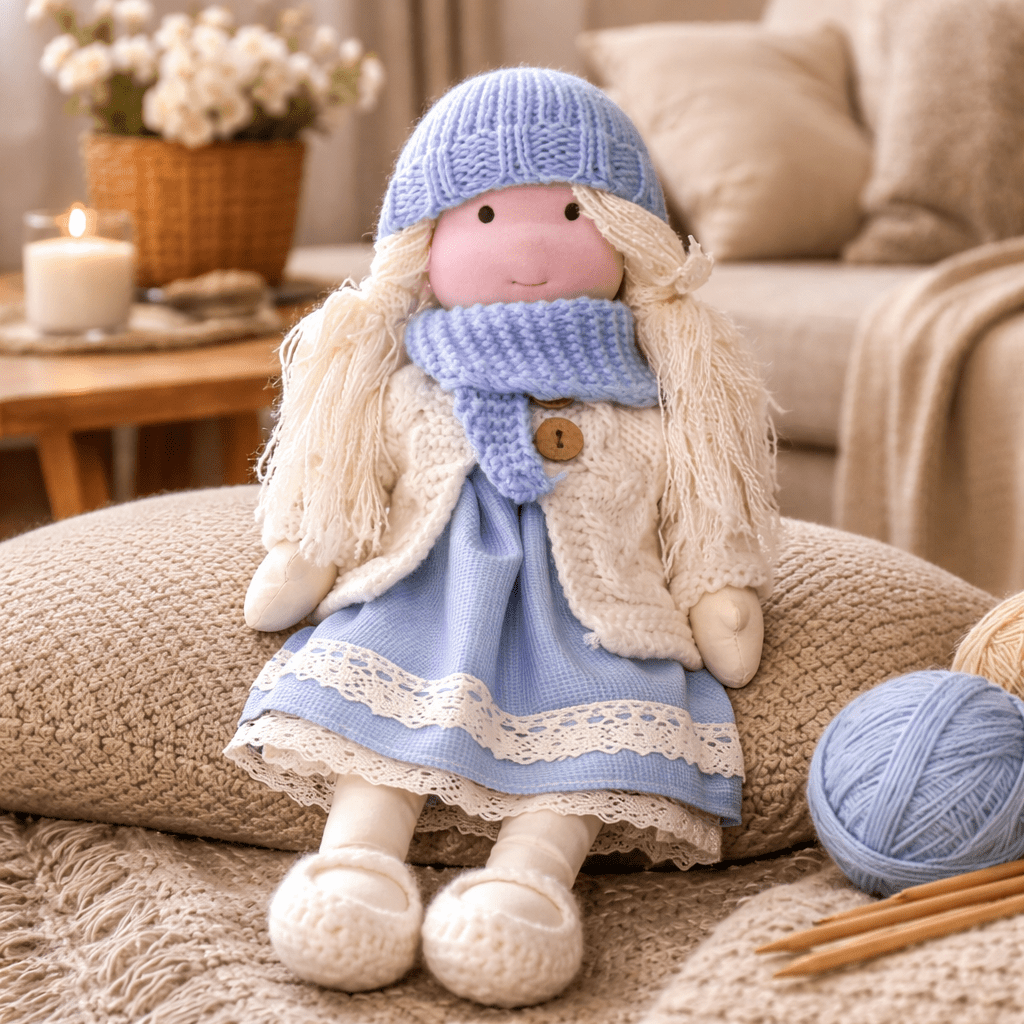 Barnens Waldorfdocka Handgjord För Kreativ Lek 10