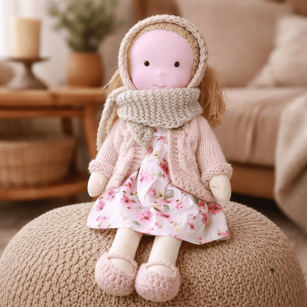 Barnens Waldorfdocka Handgjord För Kreativ Lek 13