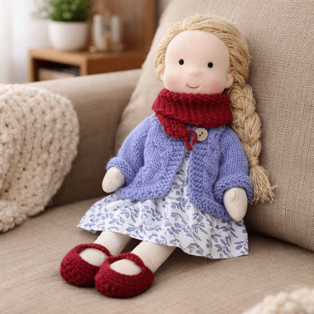 Barnens Waldorfdocka Handgjord För Kreativ Lek 16