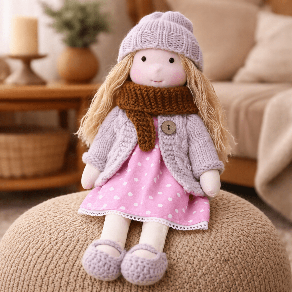 Barnens Waldorfdocka Handgjord För Kreativ Lek 17