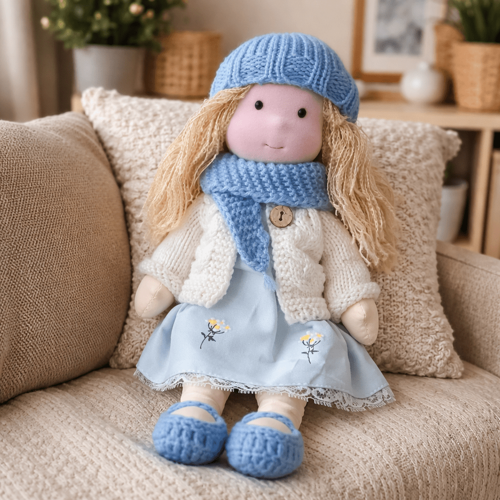 Barnens Waldorfdocka Handgjord För Kreativ Lek 20